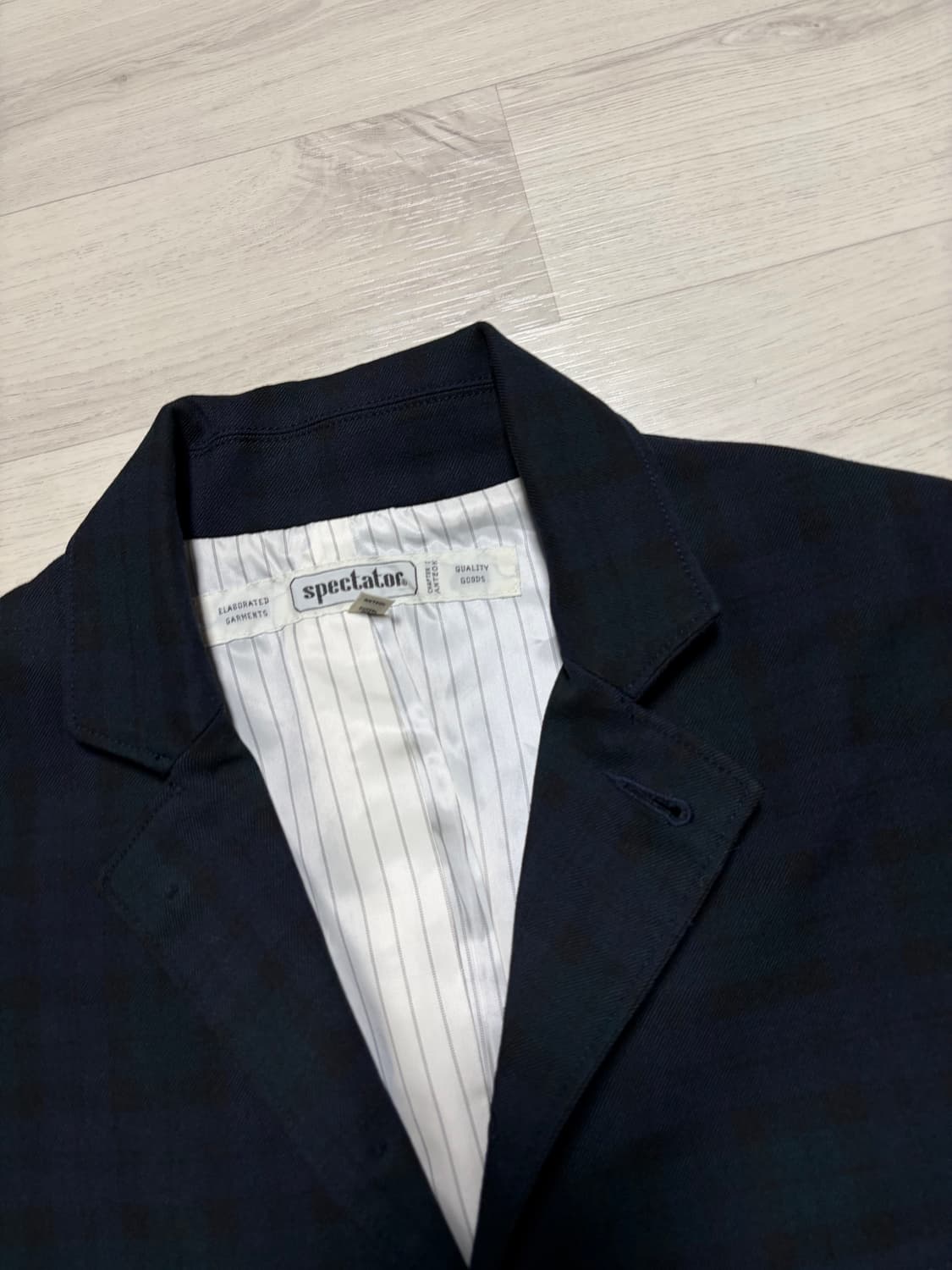 스펙테이터 148-009 가젯 자켓 블랙와치 XL사이즈 판매 상품이미지2