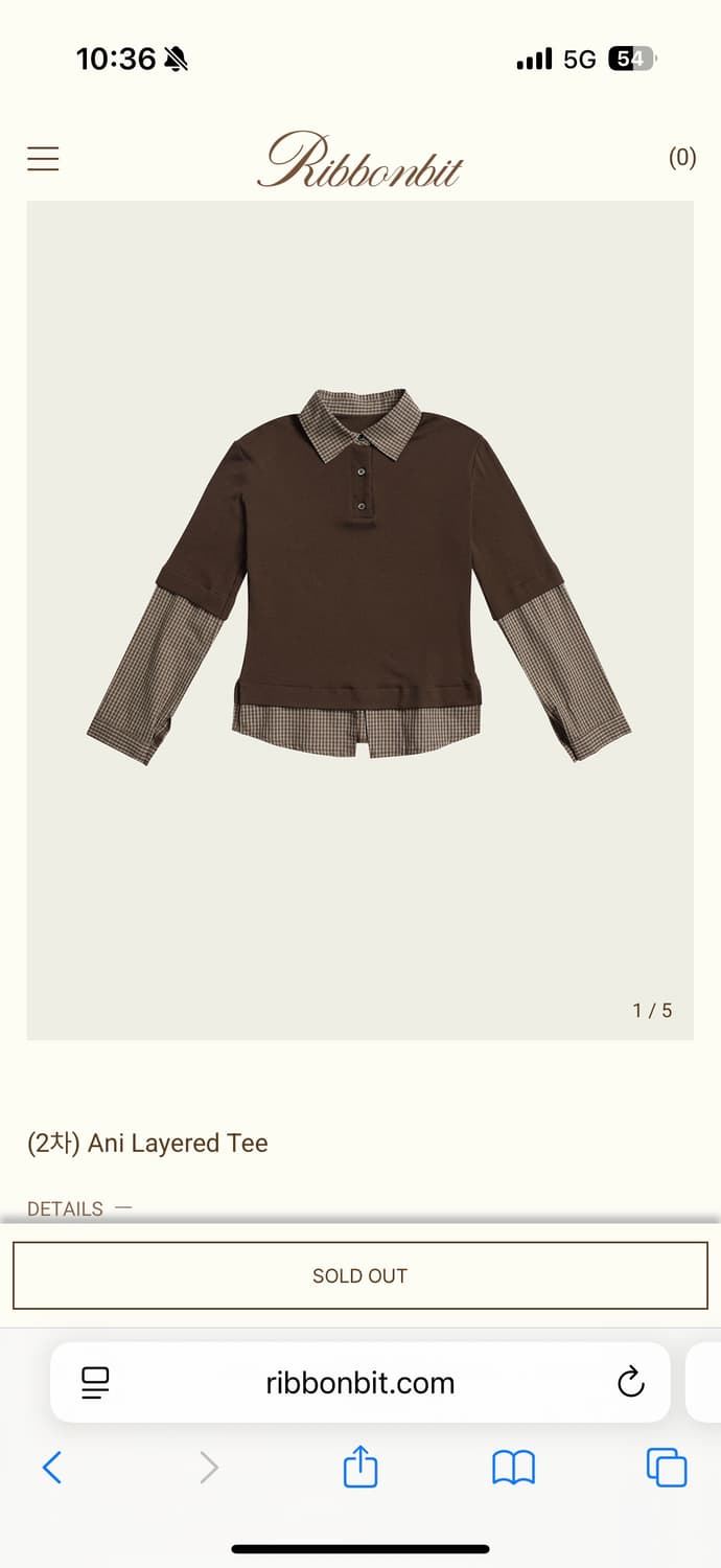 ribbonbit ani layered tee   상품이미지1