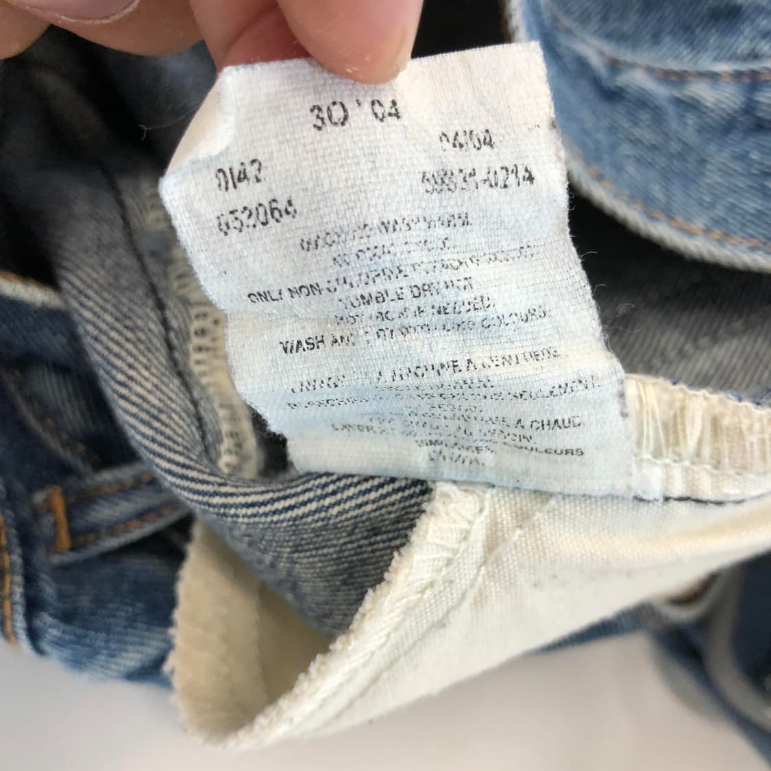 리바이스 550 오렌지텝 00s 데님 컷오프쇼츠 30 인치 상품이미지6