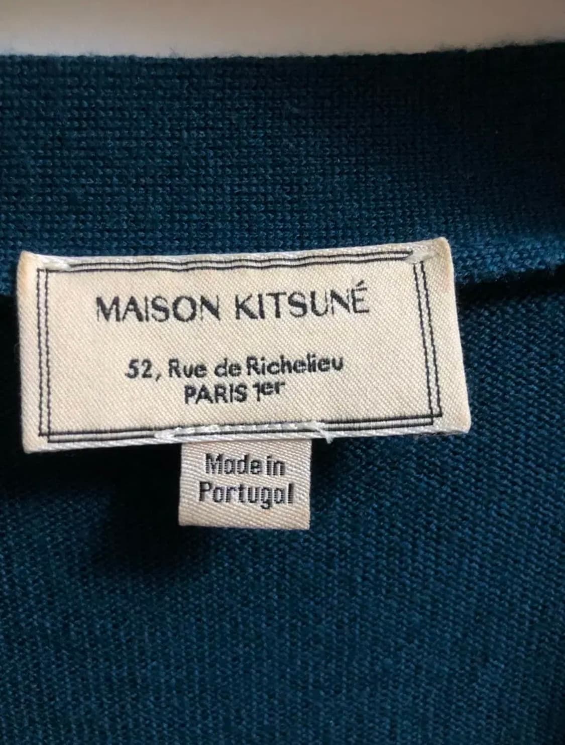 메종키츠네 정품 폭스 로고 가디건 상품이미지4