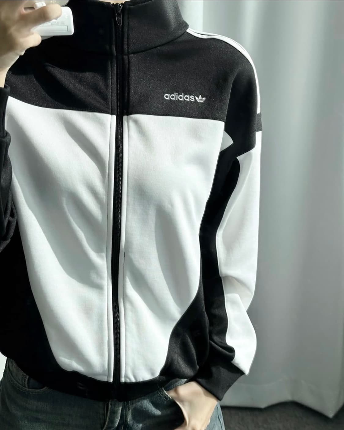 아디다스 베켄비우어 검흰 범고래 져지 트랙탑 집업 파이어버드 M 95일 상품이미지3