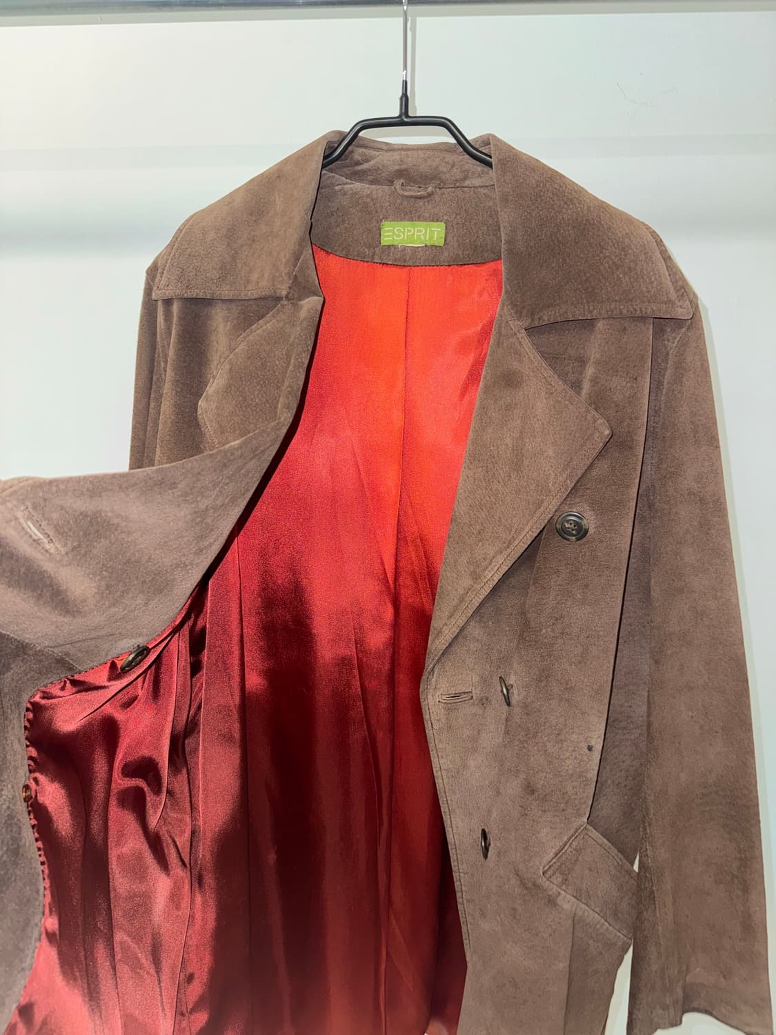 에스프리 90s 레더 코트 자켓 상품이미지3