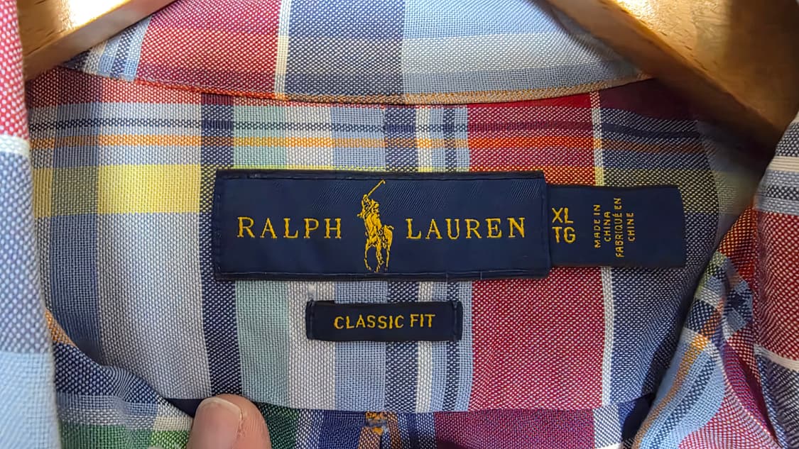 [상태굿] 랄프로렌 옥스포드 마드라스셔츠 / XL 상품이미지4