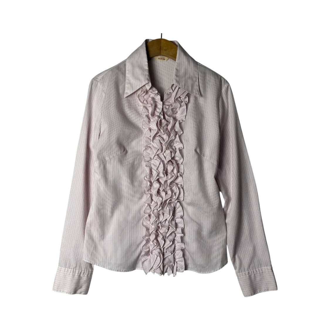 [JPN] 빈티지 스트라이프 프릴 블라우스 상품이미지1