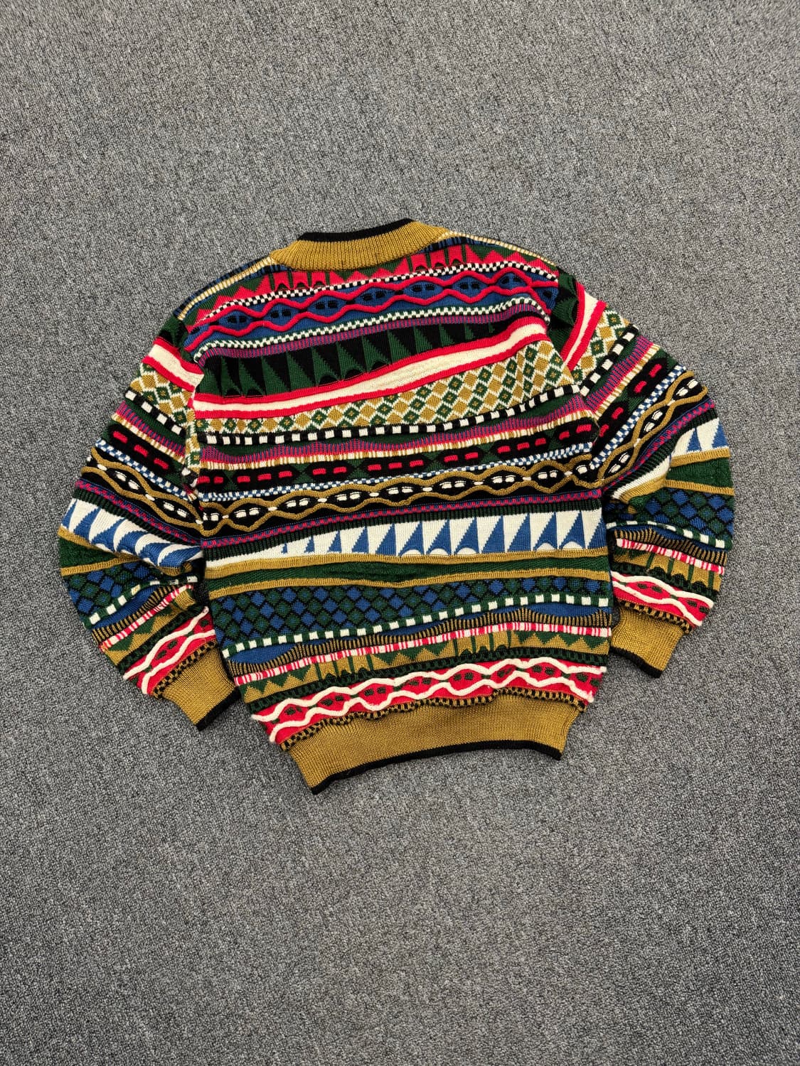 M)GUNPS 빈티지 케이블 패턴 니트 상품이미지4