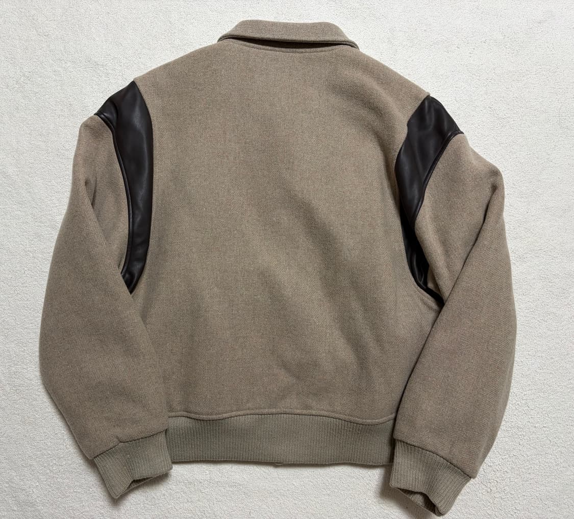 [L] 집시(JIPSY) 울 바시티 자켓 (베이지) 상품이미지3