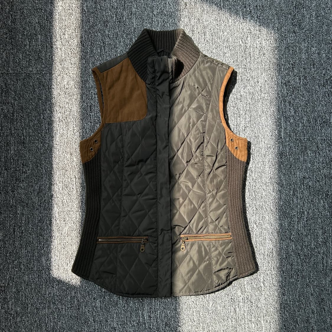 자라 베이직 퀄팅 니트 베스트 상품이미지1