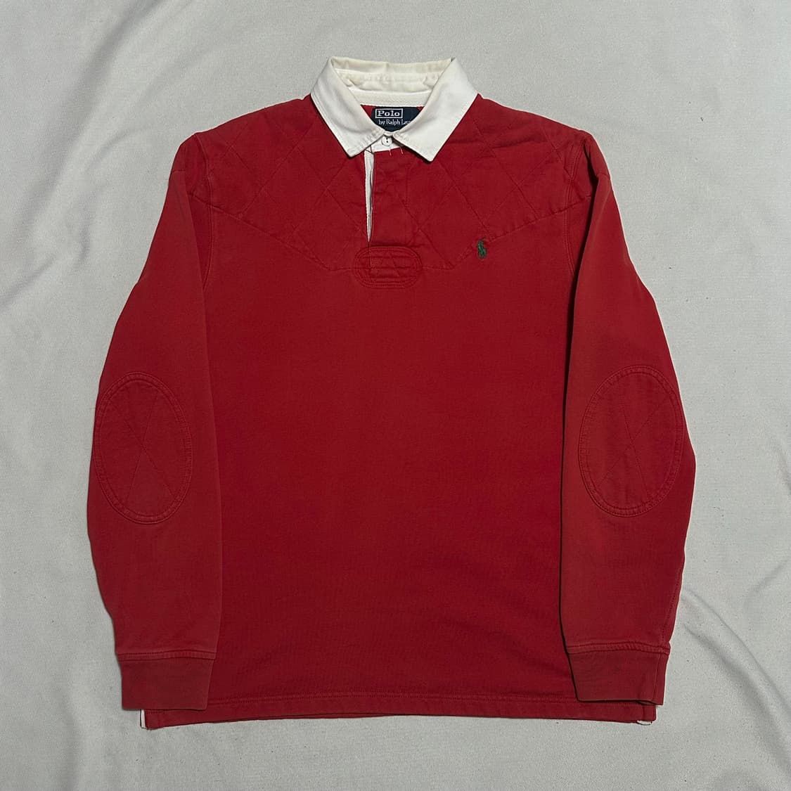 L 폴로랄프로렌 커스텀핏 레드 럭비 티셔츠 상품이미지2