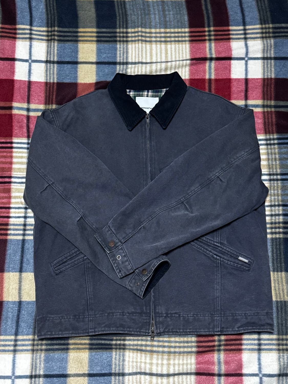 에스피오나지 캔버스 워크자켓 (차콜 네이비,XL) 상품이미지2