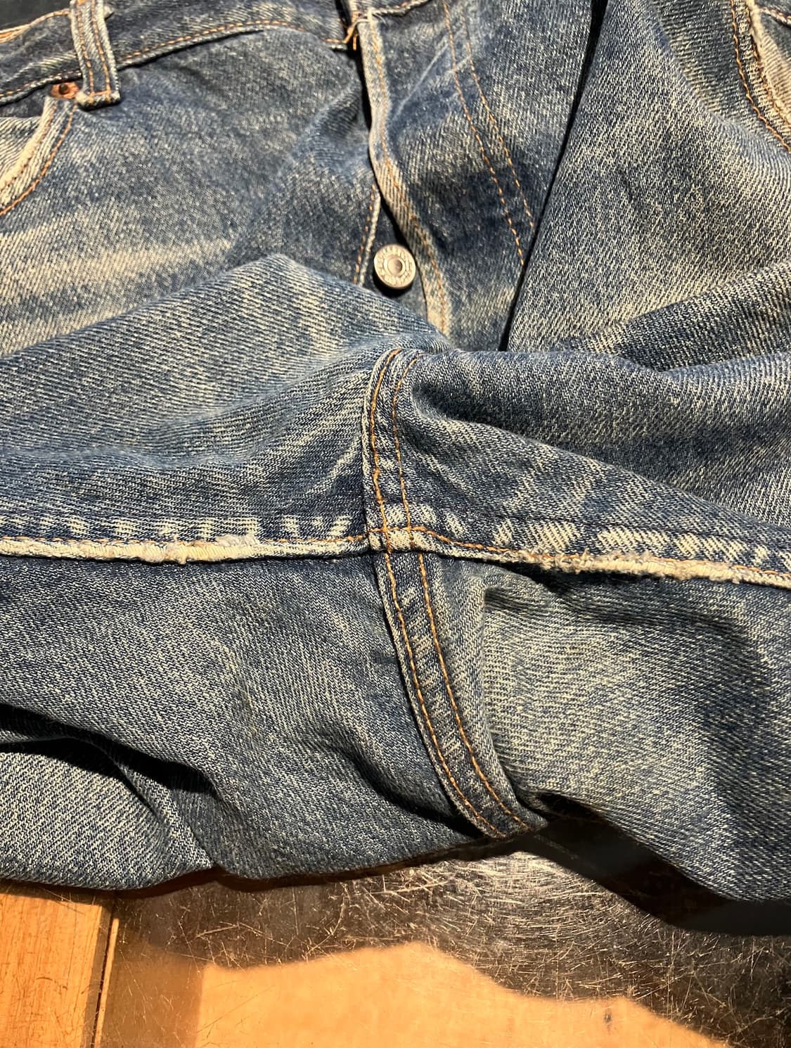 90s USA 빈티지 리바이스 501 데님 팬츠 빅사이즈 상품이미지8