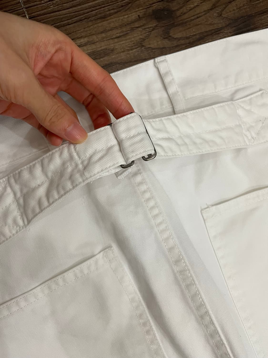 폴로 랄프로렌 신치백 화이트 코튼 팬츠 상품이미지9