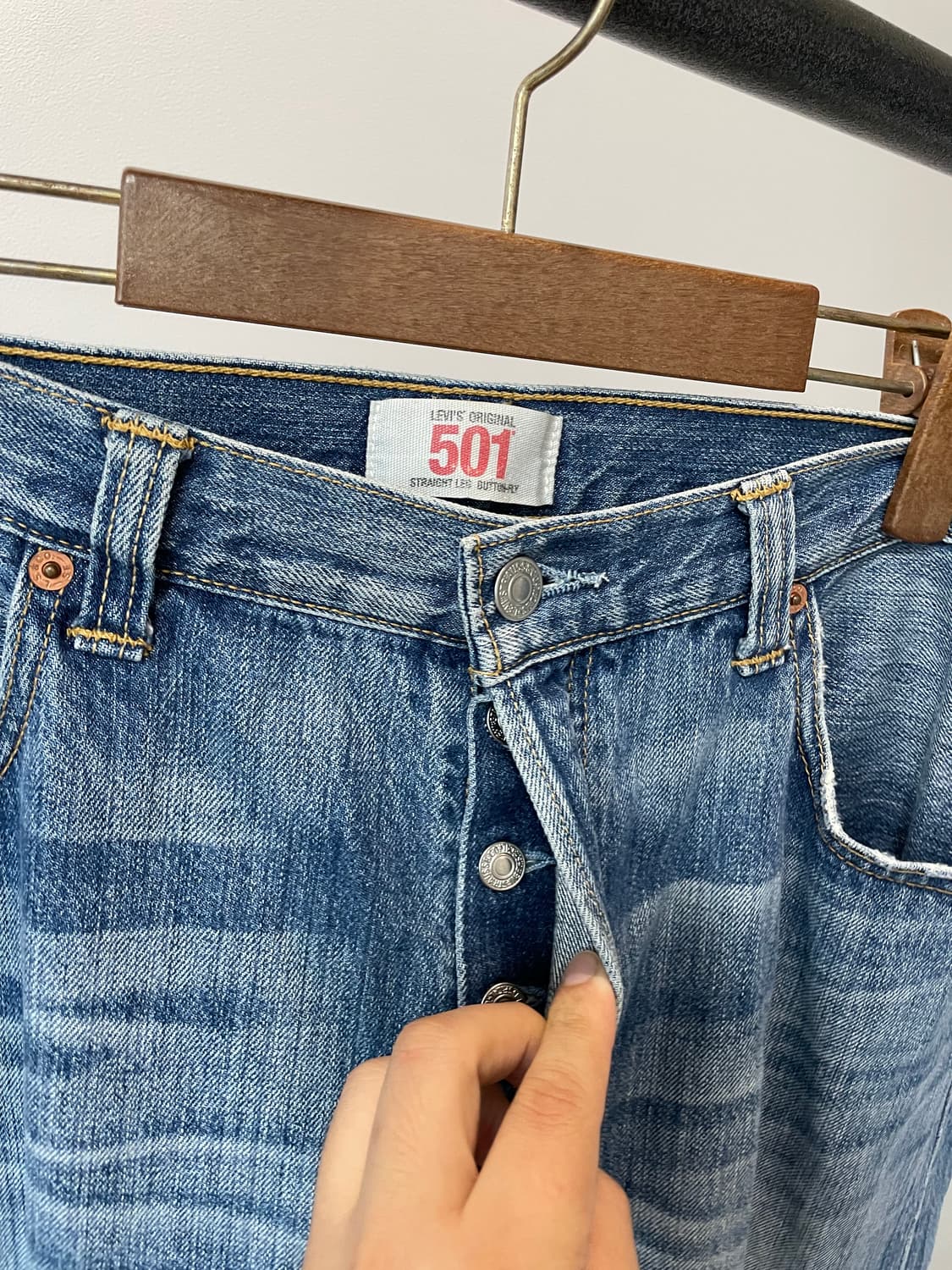 (36) Levis501 리바이스501 워싱 데님팬츠 상품이미지4