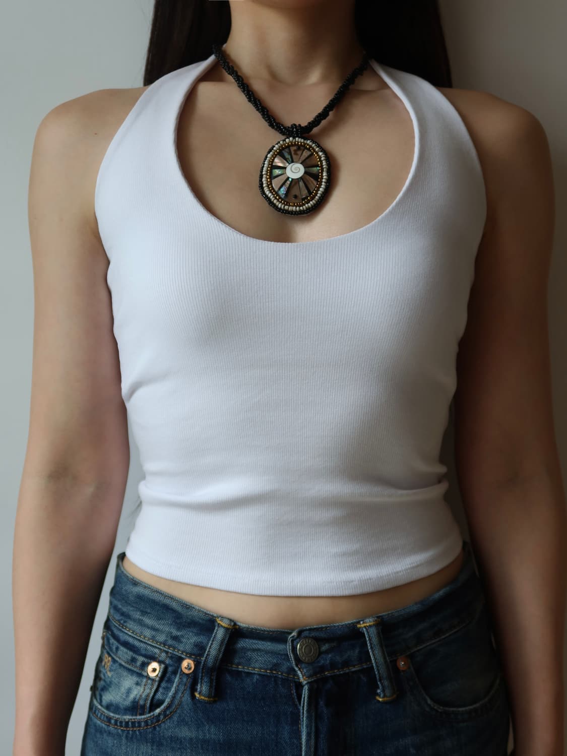 shell mosaic necklace 상품이미지2