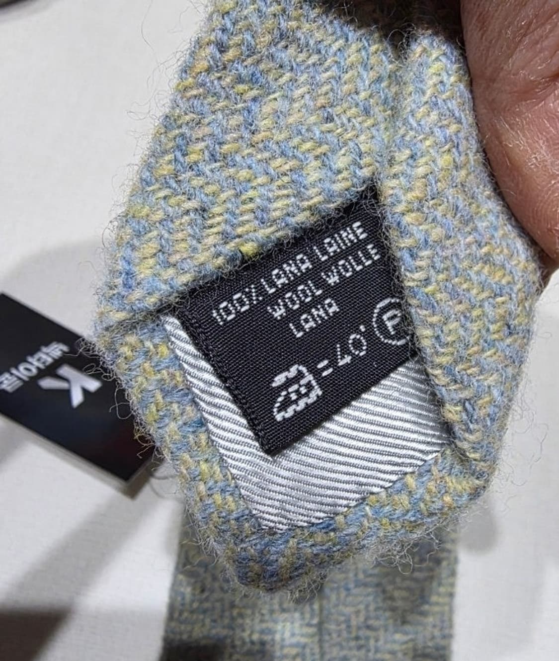 제냐 민트 연그레이 울 넥타이 상품이미지3