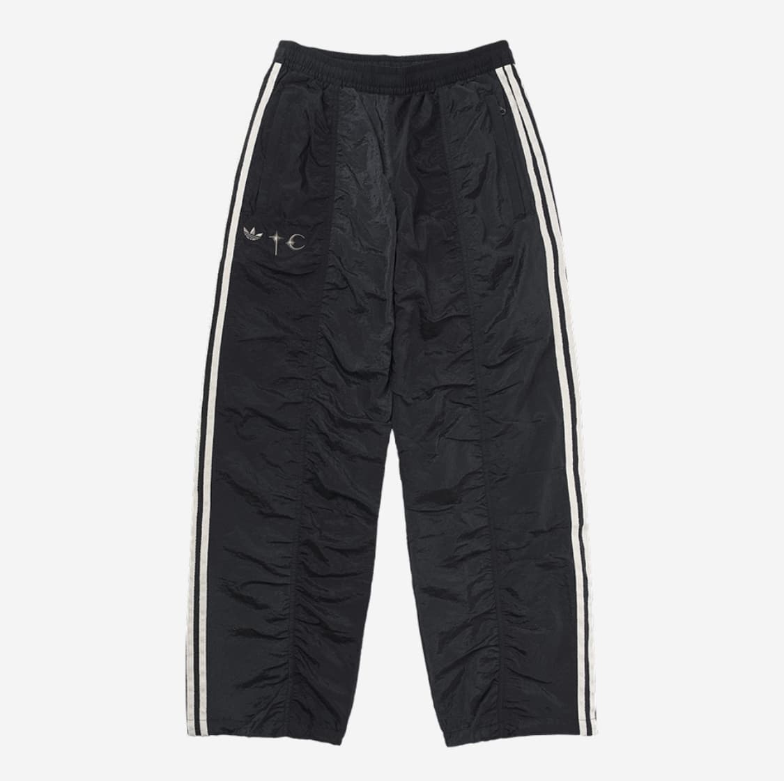 아디다스 x 떠그 클럽 우븐 트랙 팬츠 블랙 실버 메탈릭 상품이미지1
