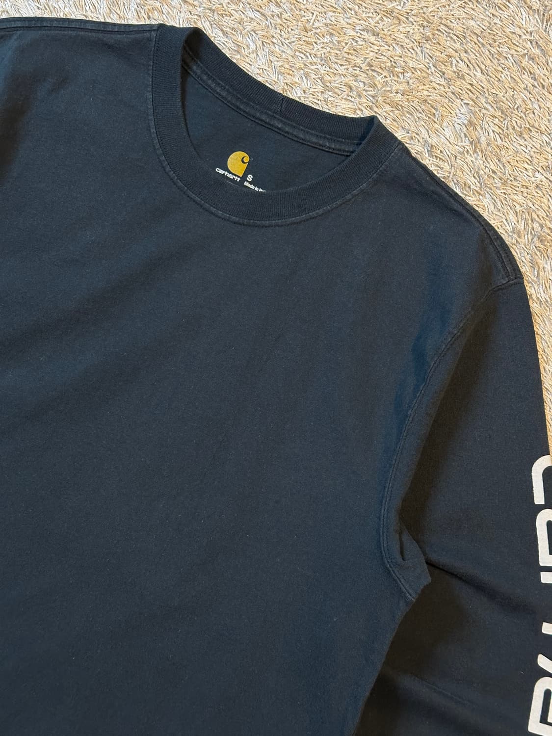 칼하트 CARHARTT 오리지널핏 사이드라인 롱슬리브 블랙 상품이미지2