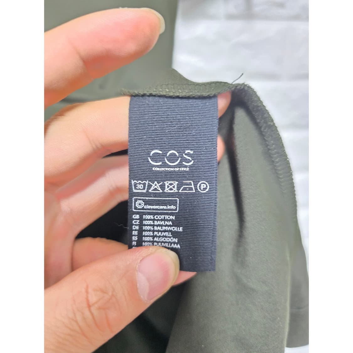코스 COS 카키 반팔 원피스 S 상품이미지3