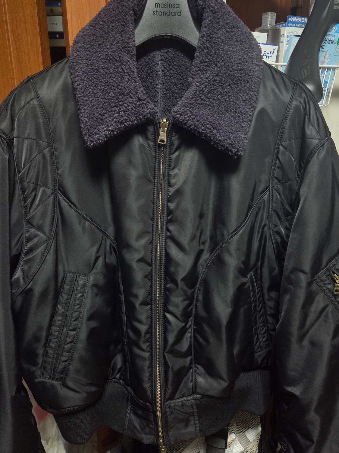 쿠어 CWU 리버서블 플라이트 봄버 블랙 상품이미지2