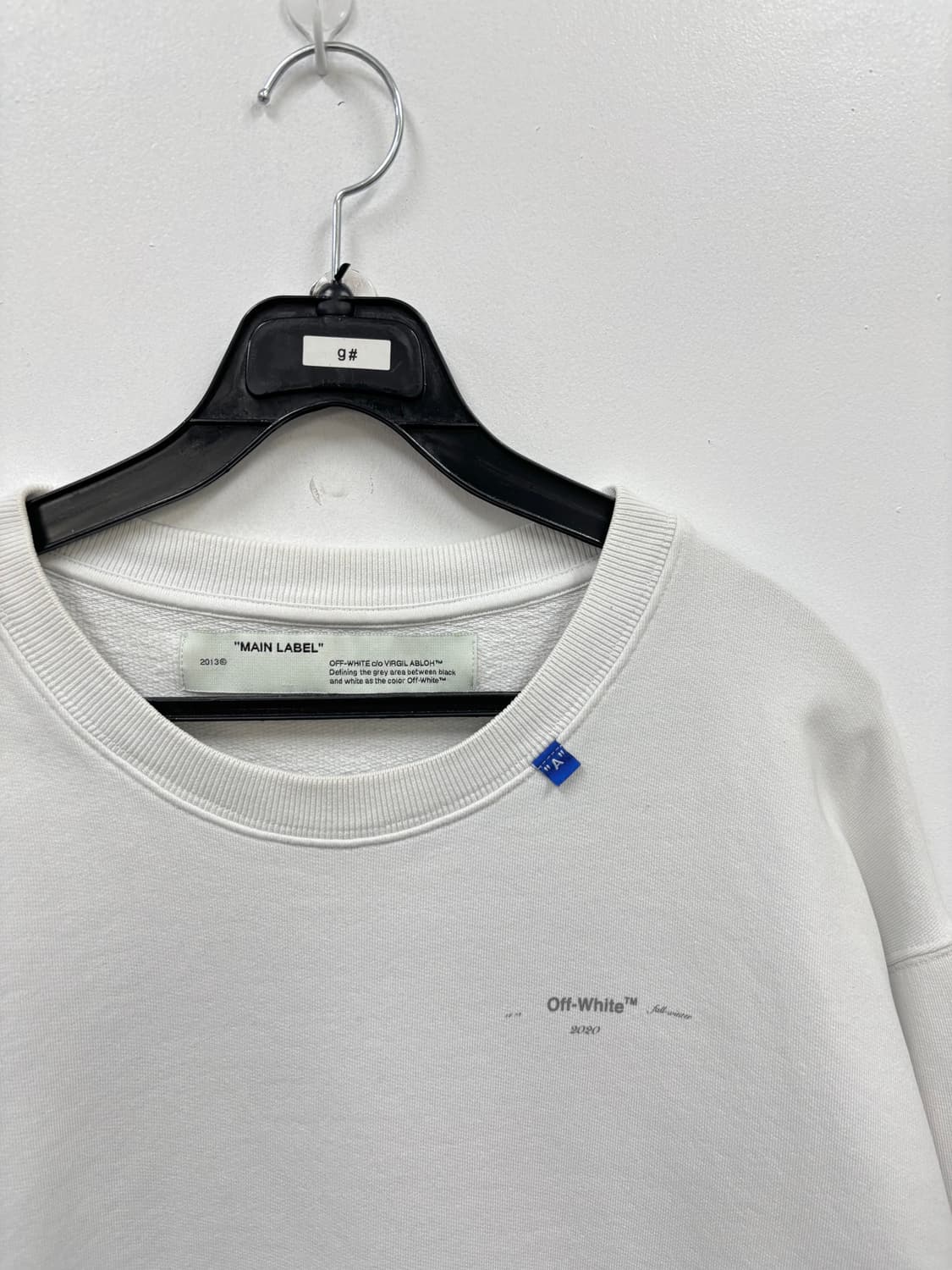 오프화이트 19fw 다이애거널 맨투맨 상품이미지3