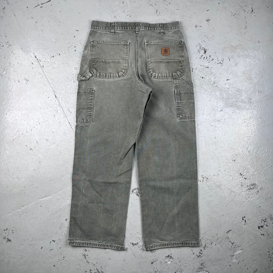 빈티지 칼하트 모스그린 싱글니 카펜터 팬츠 B11MOS 상품이미지3