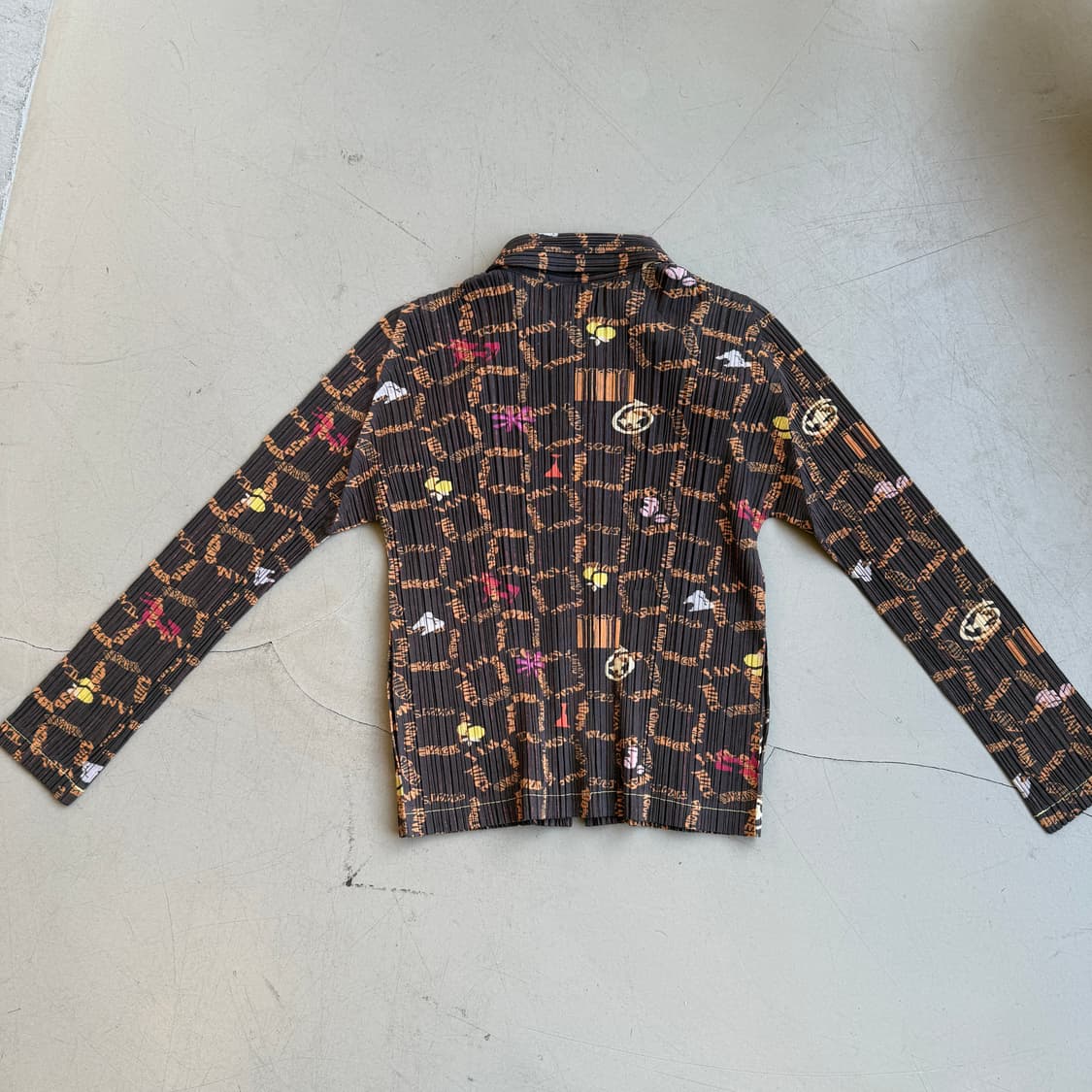 플리츠 플리즈 그래픽 플리츠 자켓 상품이미지5