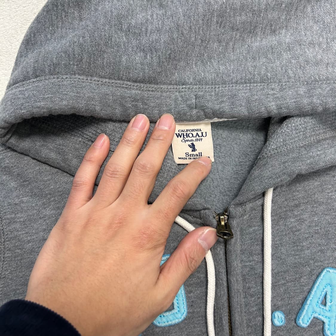 Who.A.U Grey Hood Zip-up 상품이미지6