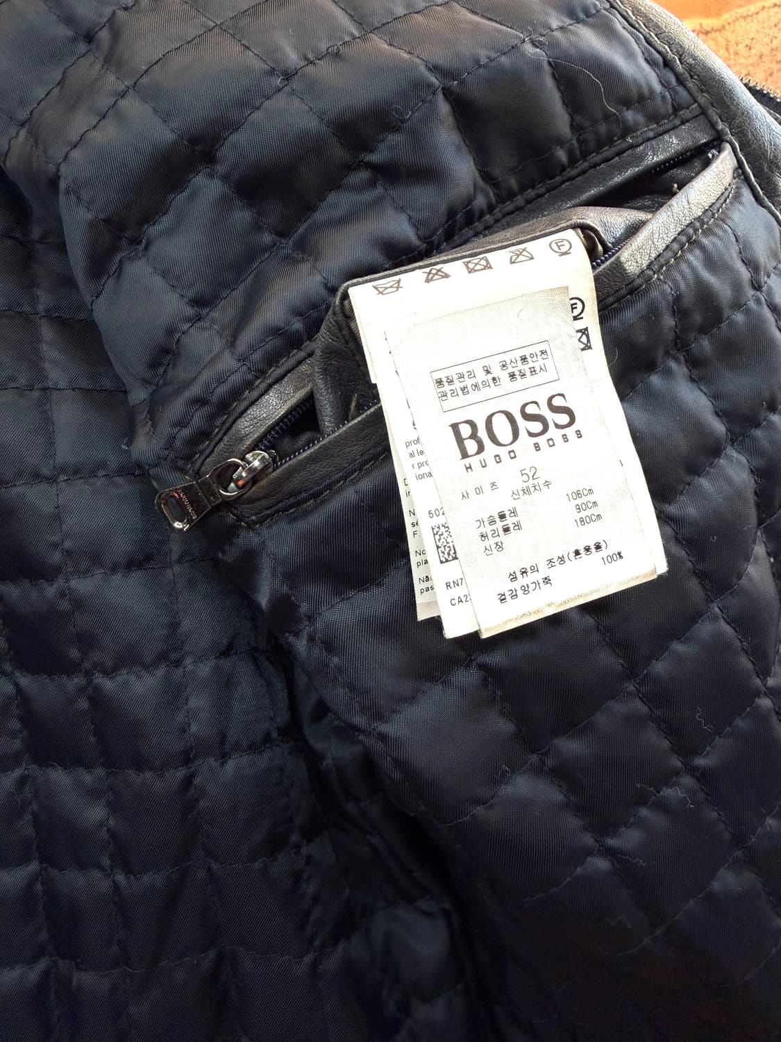 52/ 휴고보스 신형 블랙라벨 양가죽 패디드 자켓 상품이미지10