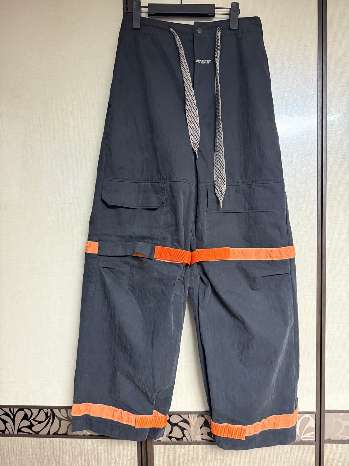 캐피탈 립스탑 누벨 셔틀 팬츠 블랙 오렌지 2사이즈 상품이미지7