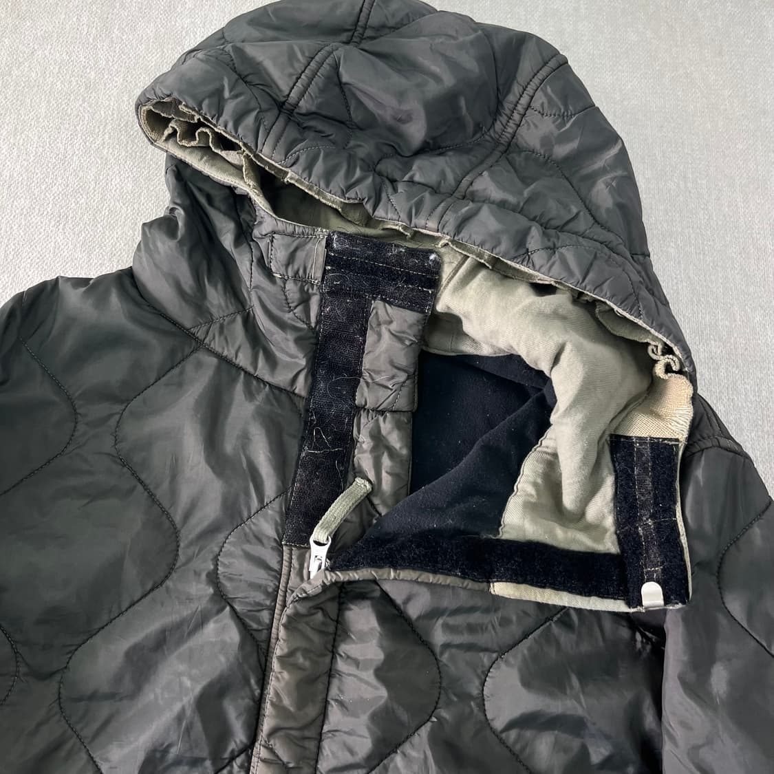 100 스톤아일랜드 90s 퀄팅 카키 자켓 상품이미지5