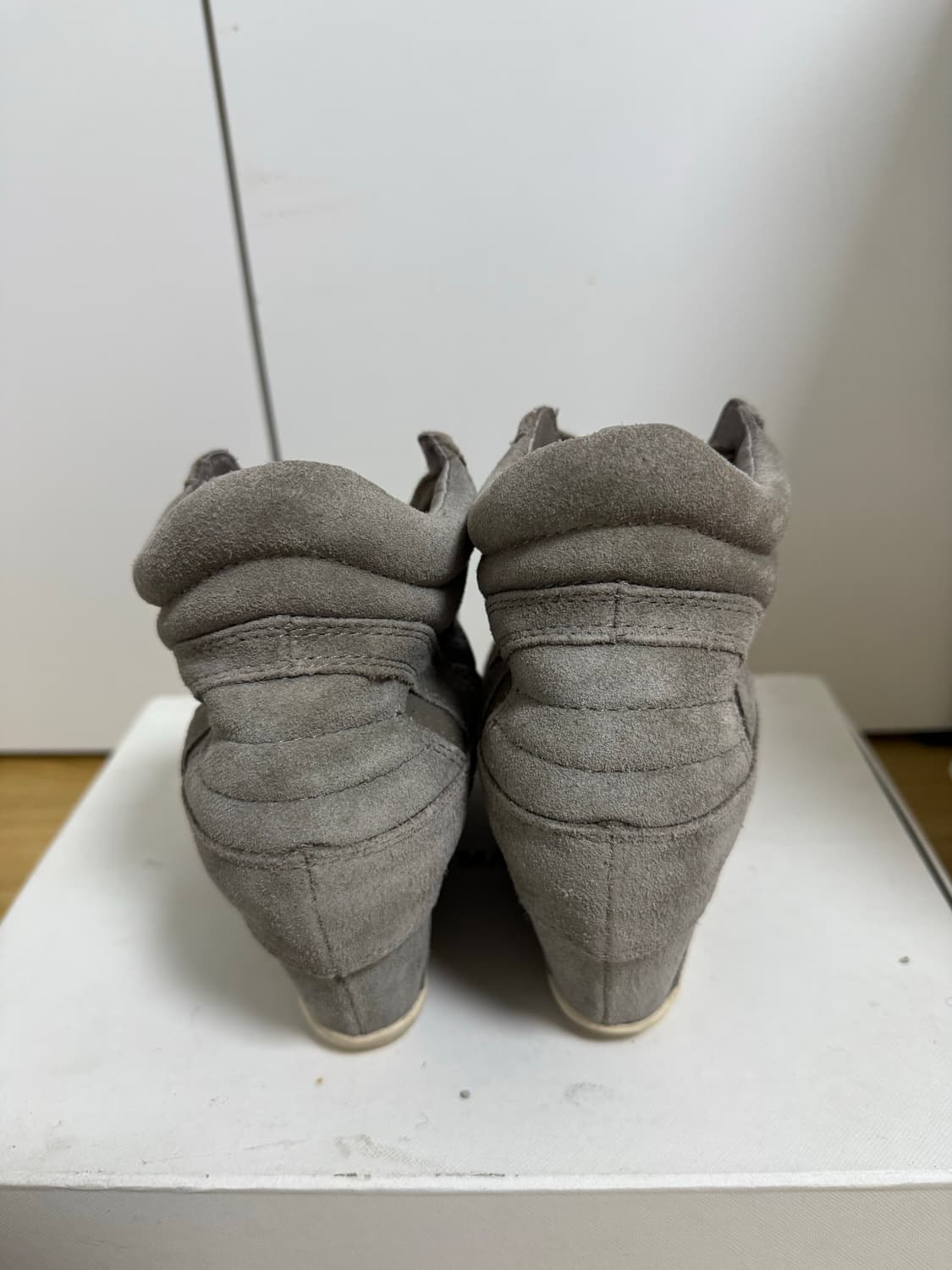 아쉬 ash 보위 웨지힐 하이탑 스니커즈 카키 37 상품이미지5