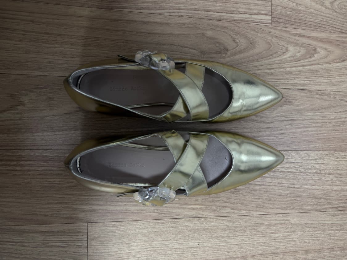 시몬로샤 골드 메리제인 플랫슈즈 상품이미지2