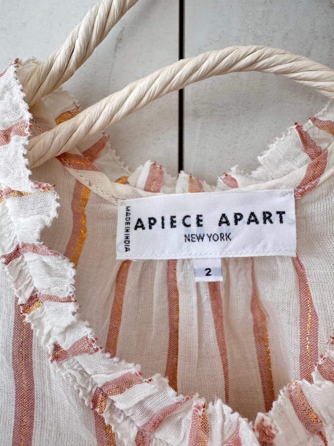 새상품 컨디션 Apiece Apart 스트라이프 셔츠 2사이즈(55사이즈 상품이미지7