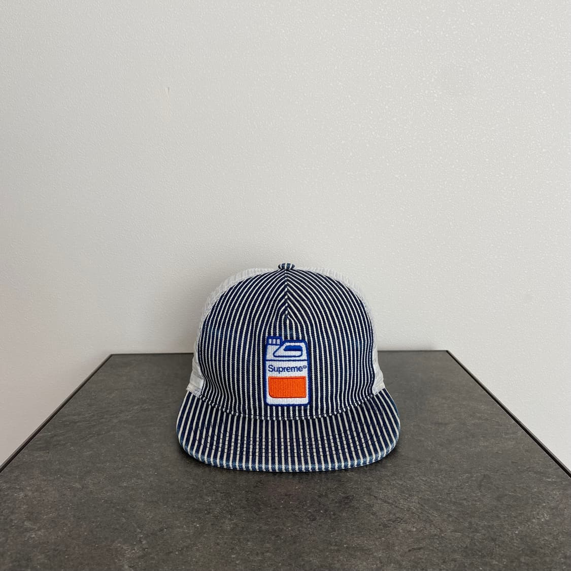 (OS) 슈프림 6패널 볼캡 모자 오일 박스 히코리 스트라이프 상품이미지1