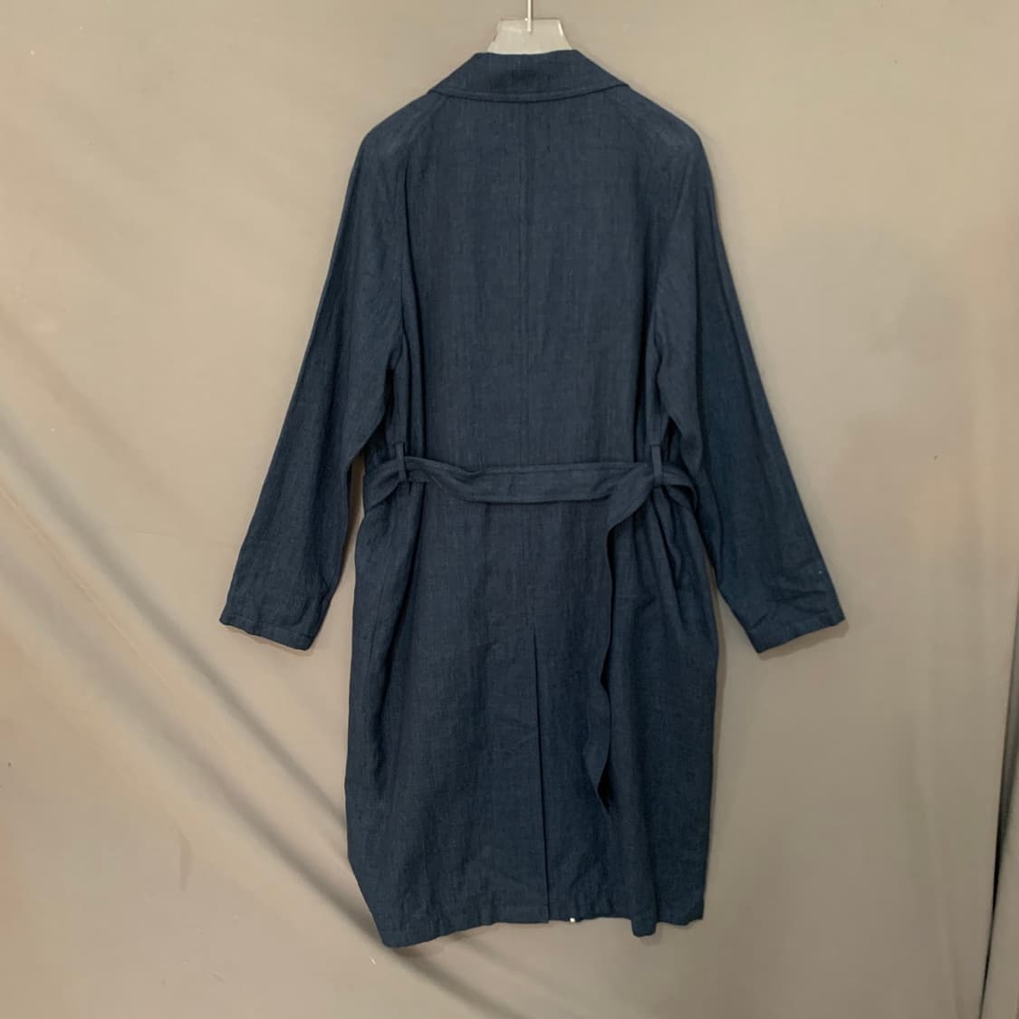 39 SANDRO 산드로 린넨 혼방 벨티드 트렌치 롱코트 상품이미지2