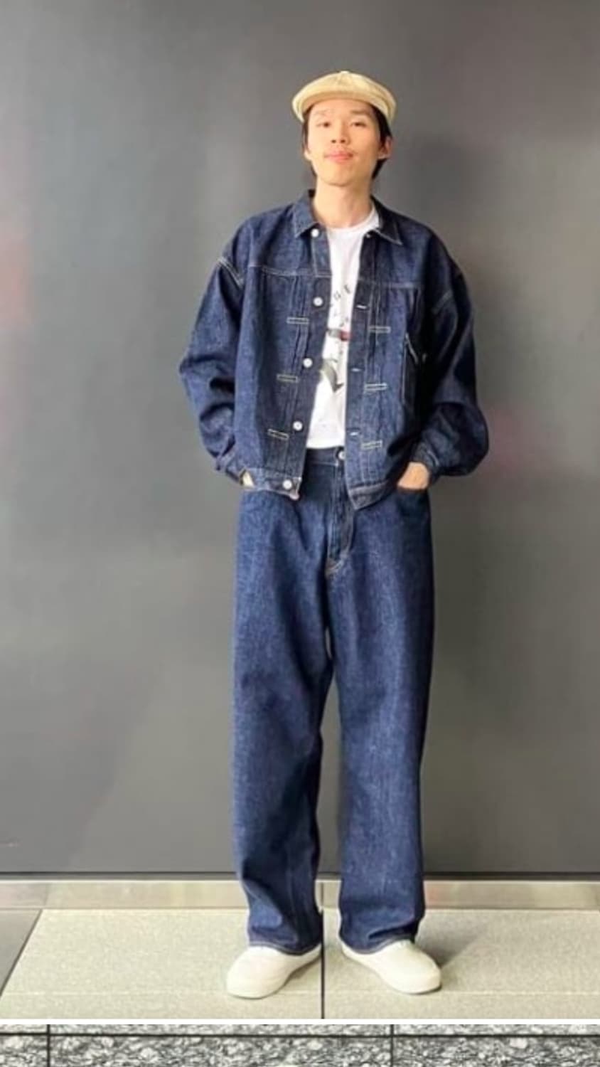 4,xl) 오어슬로우 100 super dad fit 대드핏 워싱진 팜. 상품이미지2