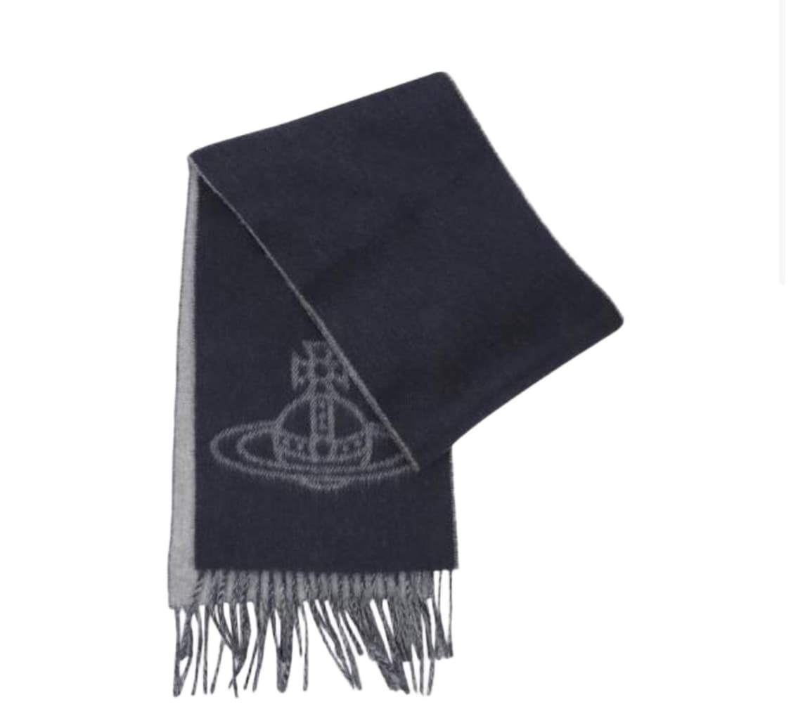 비비안웨스트우드 더블로고 머플러 미네랄 그레이 상품이미지2