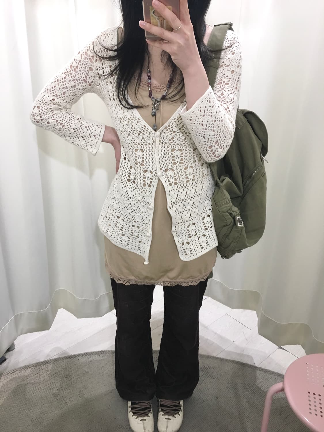 hippie slim crochet cardigan 상품이미지3