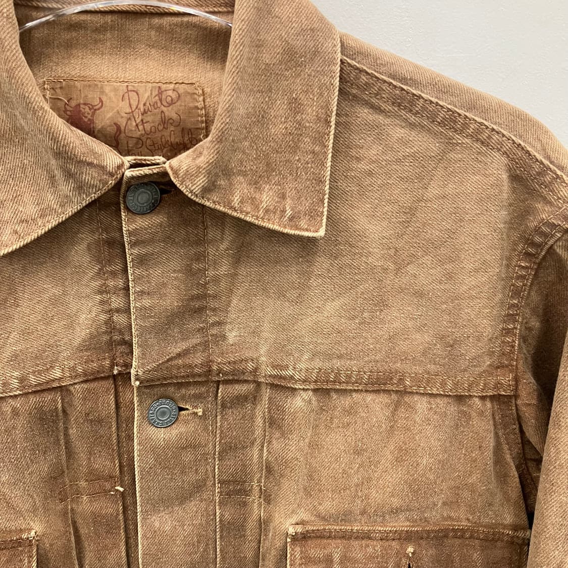 VTG 브라운 코튼 트러커 자켓 38 상품이미지4