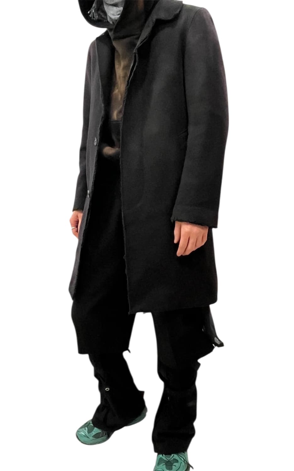 [48] 빈티지 아카이브 에디피스 히든 버튼 선블리치 컷아웃 맥코트 상품이미지6