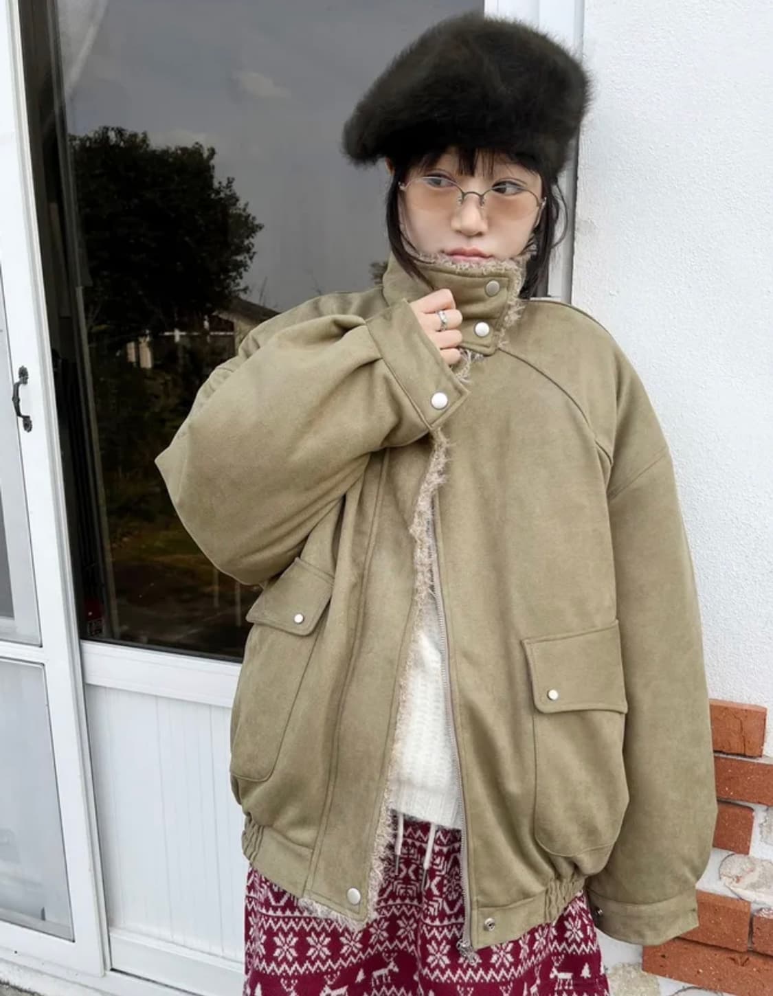 김아홉 matt 퍼 트리밍 블루종 (6온스) 상품이미지2