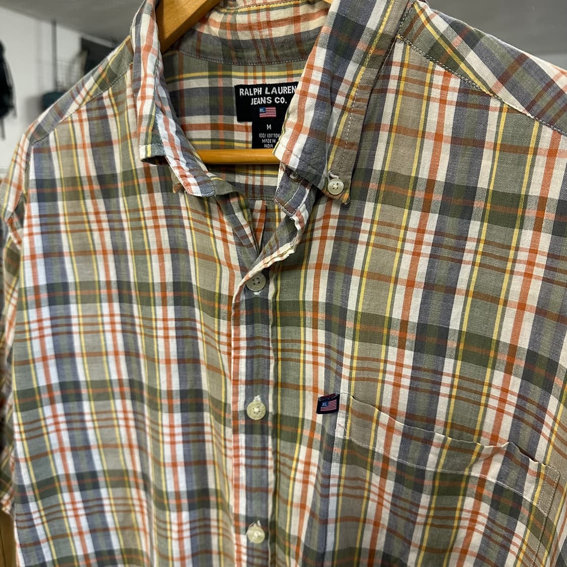 폴로진스 체크 반팔셔츠 상품이미지3