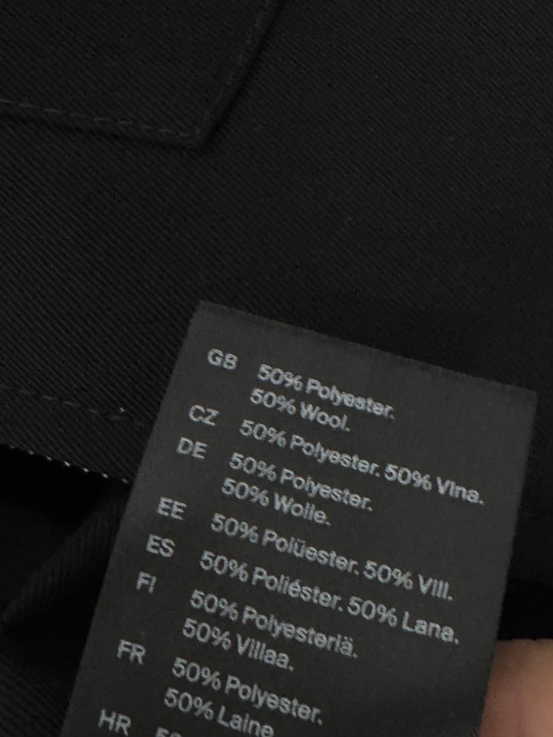 [S, 95-100] 코스 COS 릴랙스드 핏 블랙 울 오버셔츠 상품이미지5