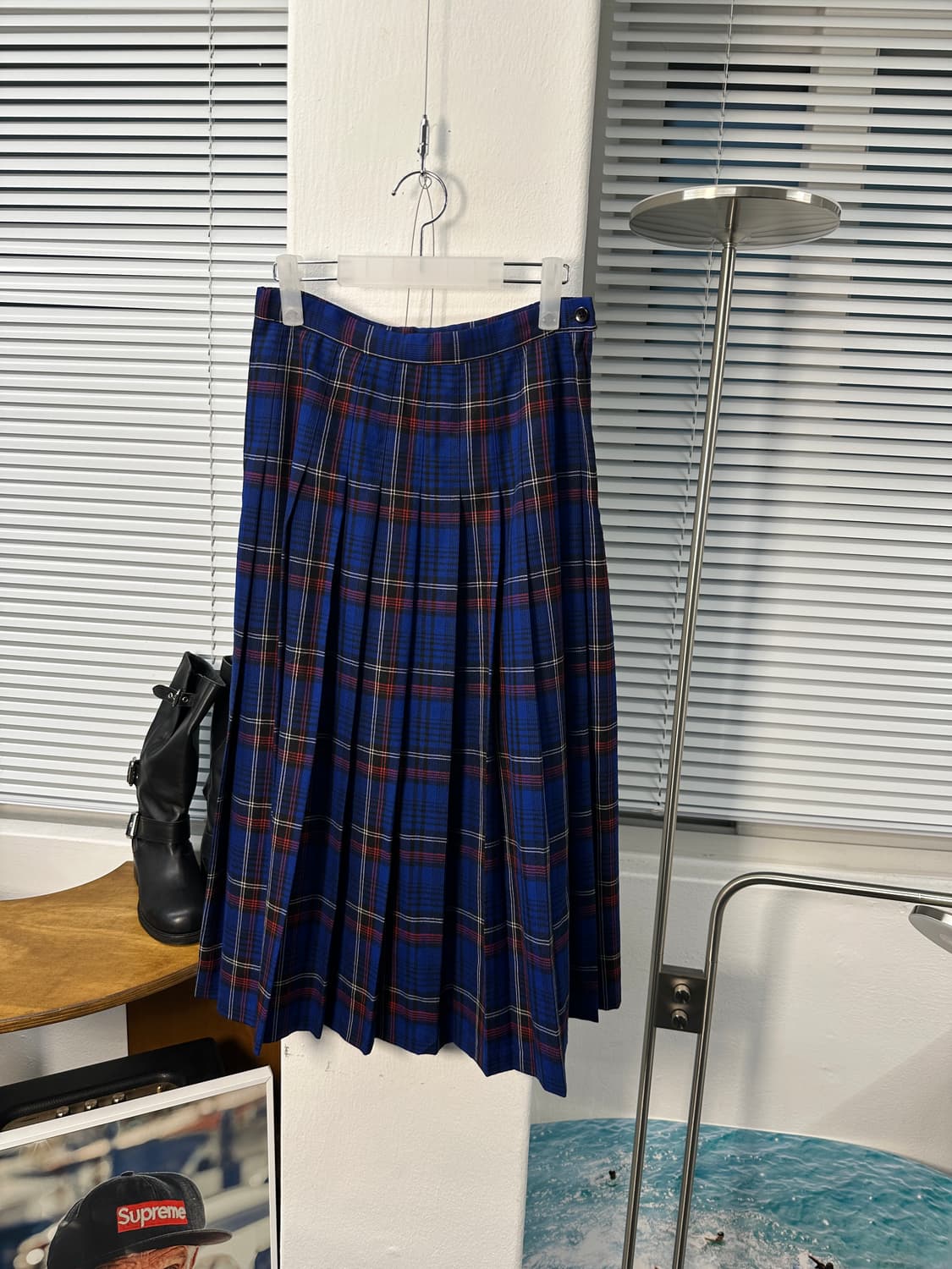 패들턴 pendleton 울 체크 레이어드 롱스커트 상품이미지4