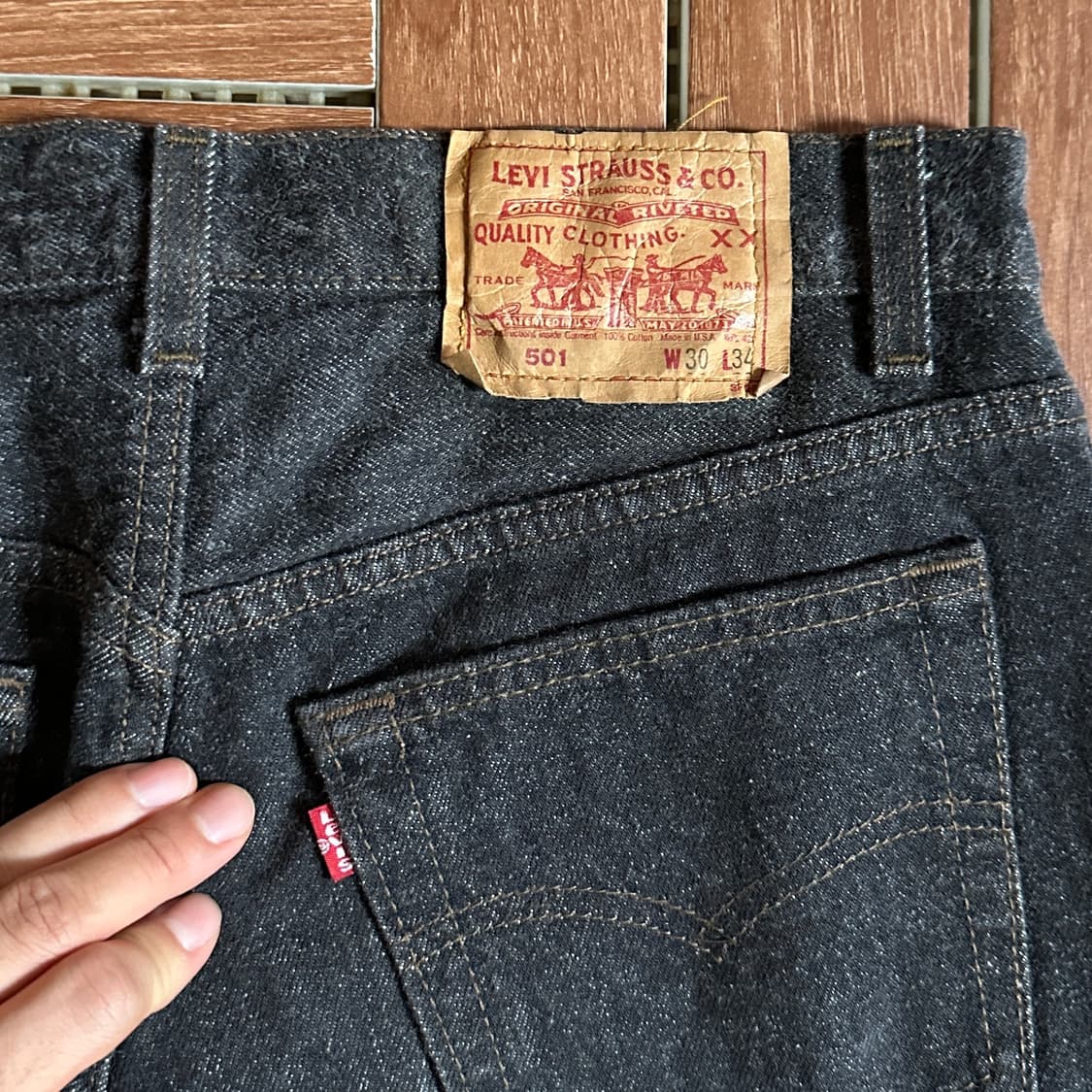 90’s Levi’s 501 made in usa denim pants 상품이미지5