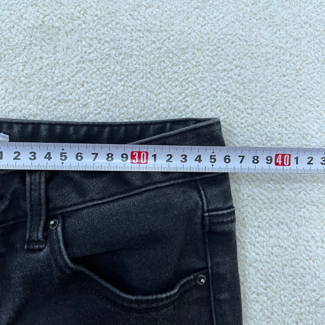 27 게스 여성 흑청 데님 0406M 상품이미지5