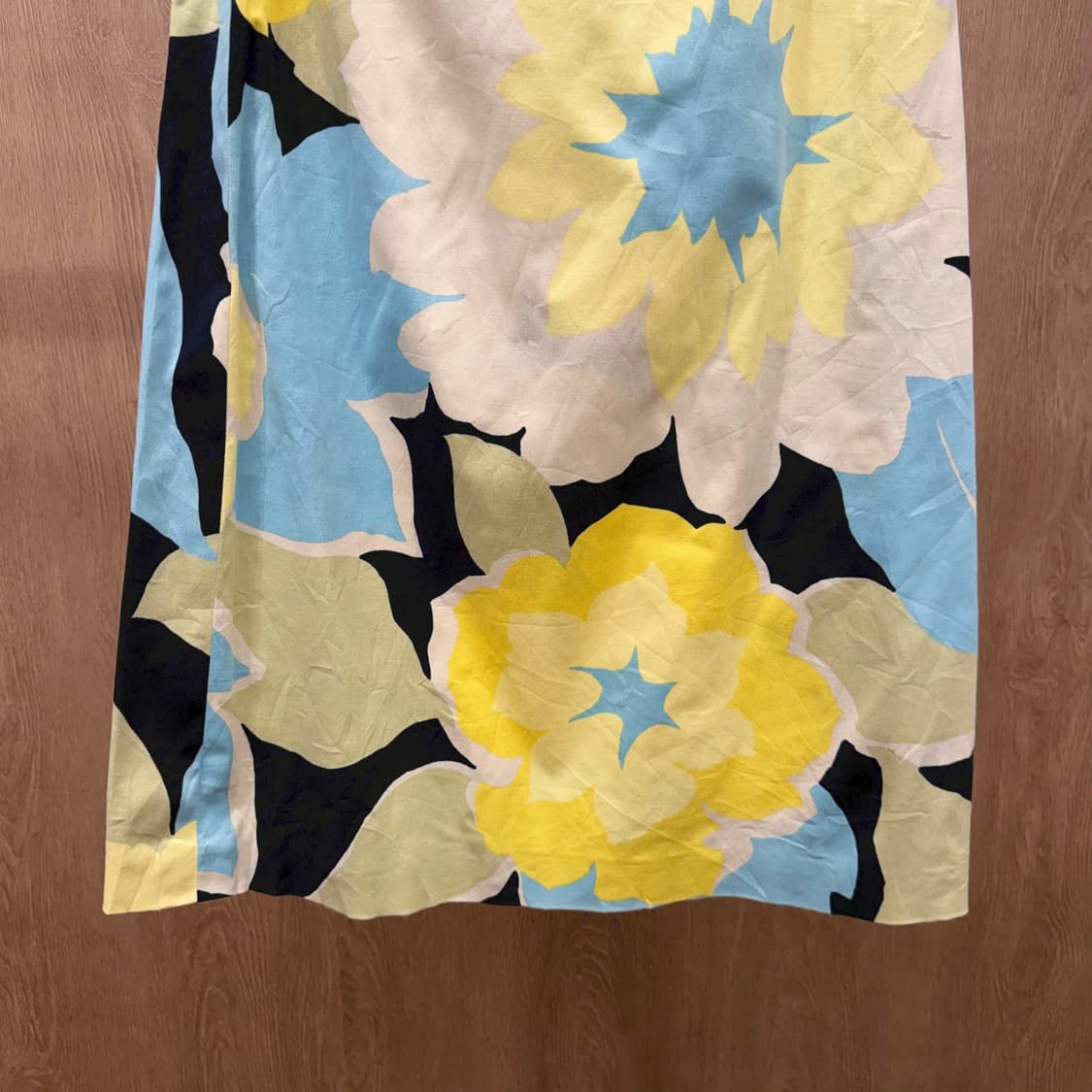 막스마라 위켄드 코튼 미디 스커트 플로럴 패턴 프린팅 A라인 아이보리 상품이미지5