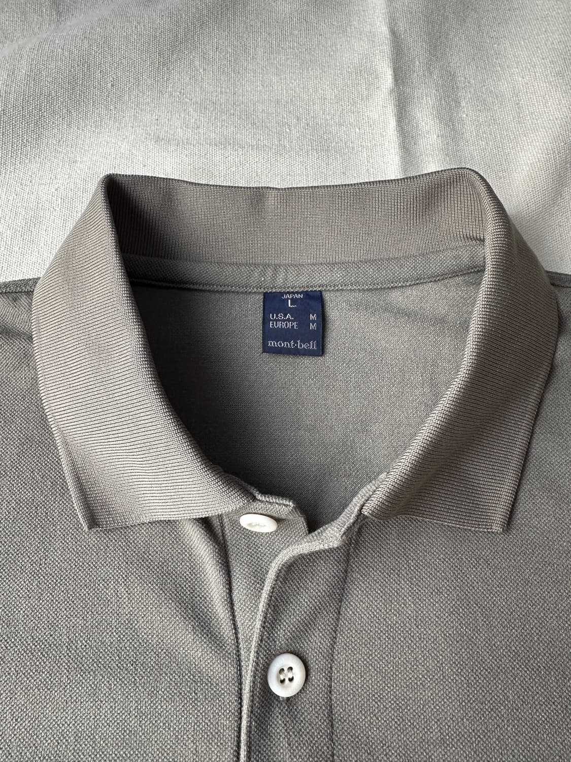 몽벨 재팬 피케 반팔 카라티 올리브그린 L 상품이미지3