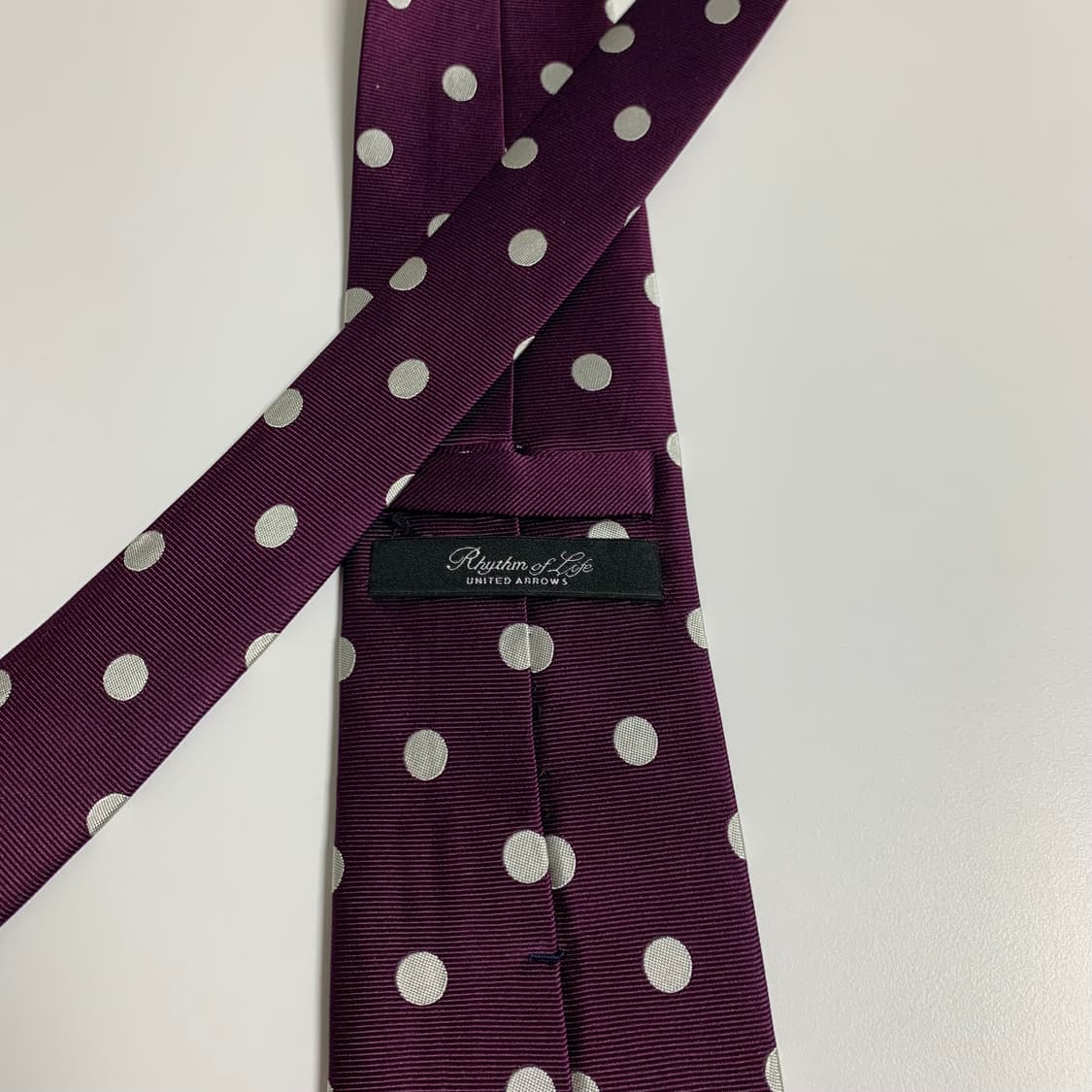 유나이티드 애로우즈 도트넥타이 100실크 최상급 A+등급 8.3cm 상품이미지5