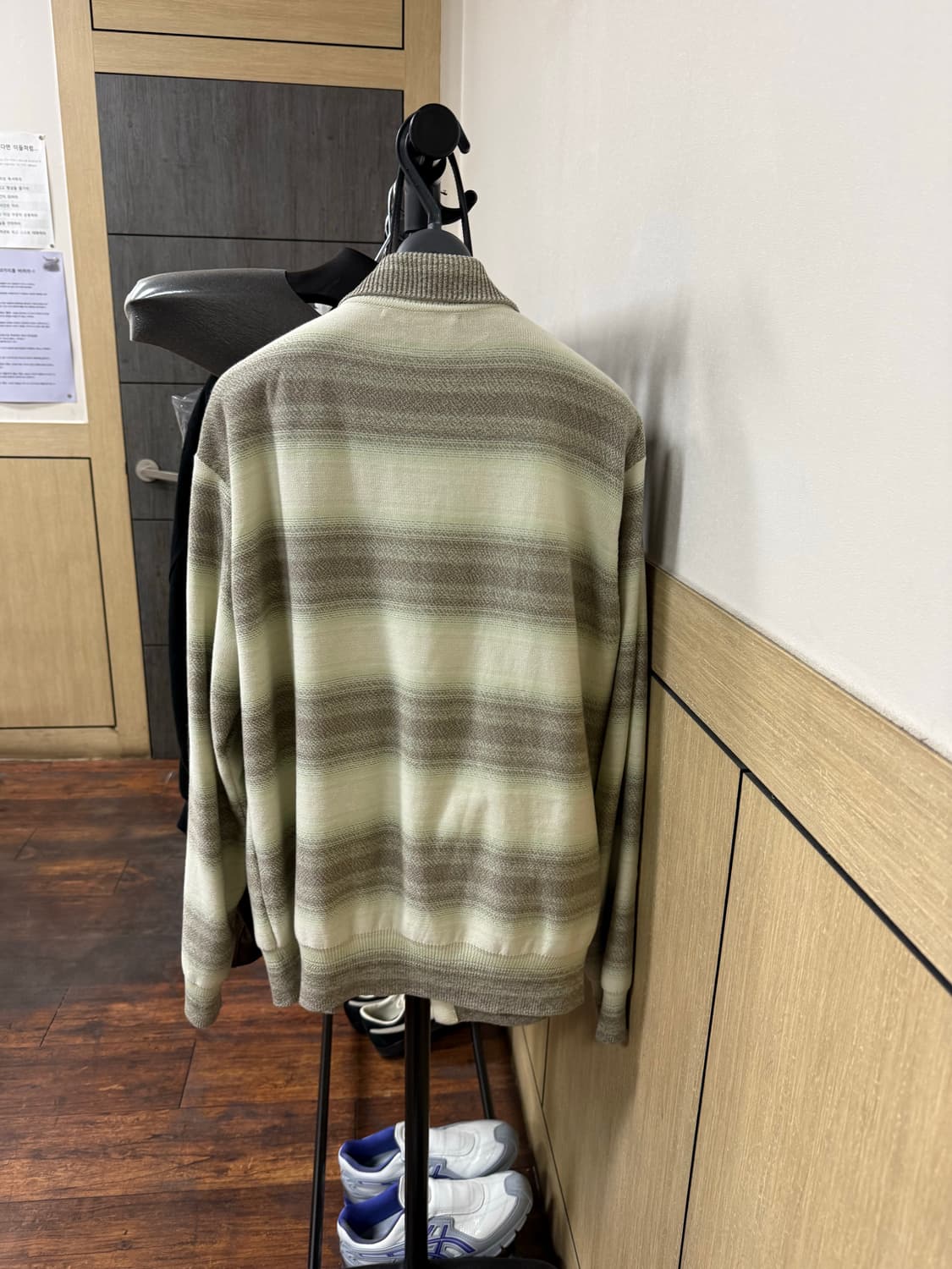 [5] 오라리 26ss 코튼 실크 스프라이트 가디건 라임그레이 상품이미지2