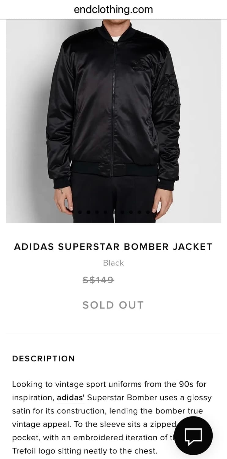 ADIDAS SUPERSTAR MA-1 BOMBER JACKET 상품이미지10